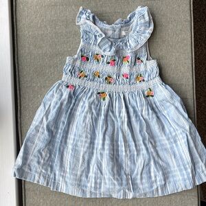 Next Blue Seersucker Easter Dress
